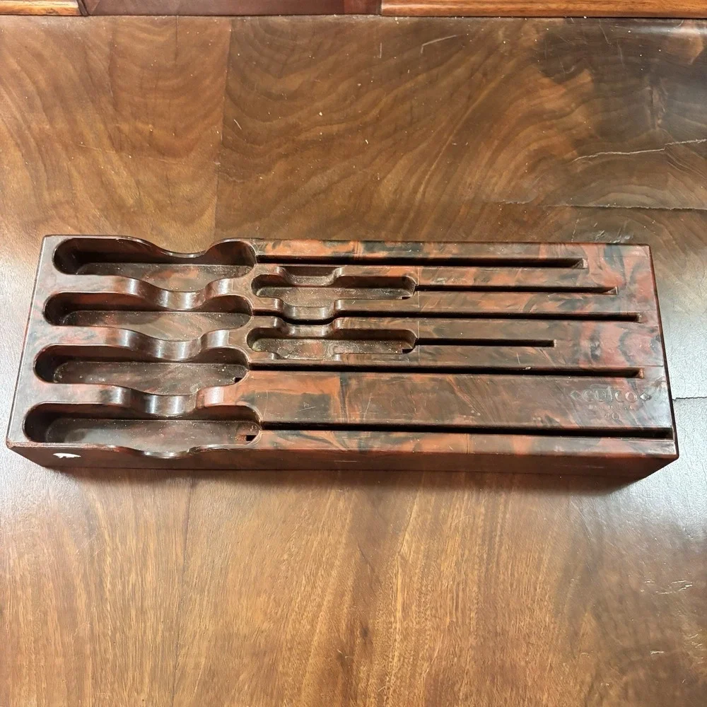 Vintage Cutco Bakelite Knife Display Rack Wall Holder No. 40 & 41 Brown